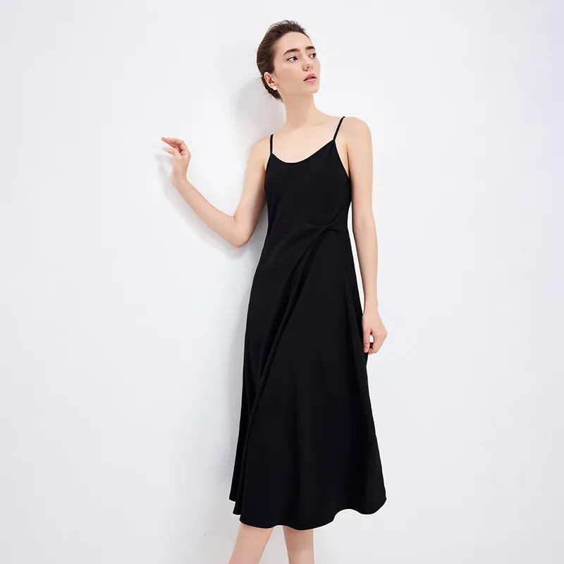 NAVIGARE Slip Dress Women's Night Black-2