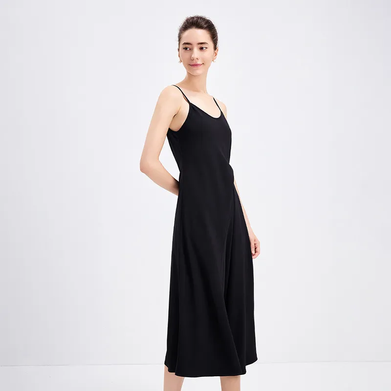 NAVIGARE Slip Dress Women's Night Black-4