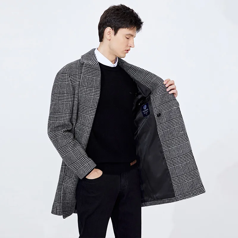 NAVIGARE Coats Men's Night Black/White-4