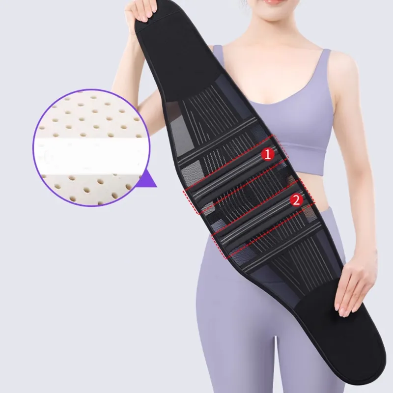 ZEAMO Back Support Braces Compression Protective And Breathable White, Black Unisex-8