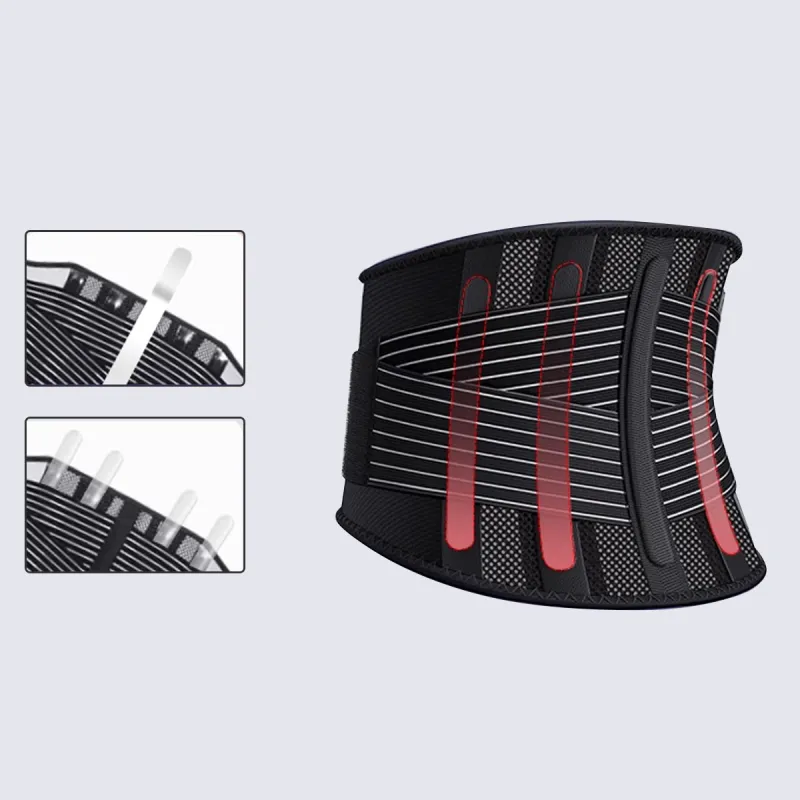 ZEAMO Back Support Braces Compression Protective And Breathable White, Black Unisex-5
