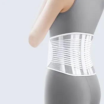ZEAMO Back Support Braces Compression Protective And Breathable White, Black Unisex