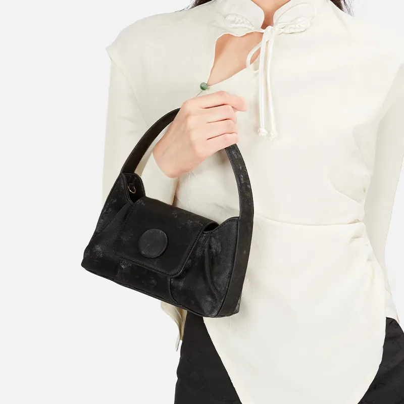 ONE TIME Synthetic Leather Shoulder Bag, Crossbody Bag, Handbag Women's Silver Gray/Black-9