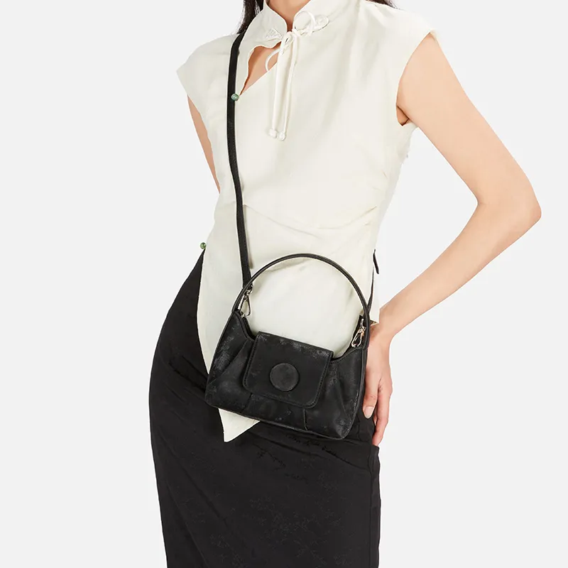 ONE TIME Synthetic Leather Shoulder Bag, Crossbody Bag, Handbag Women's Silver Gray/Black-12
