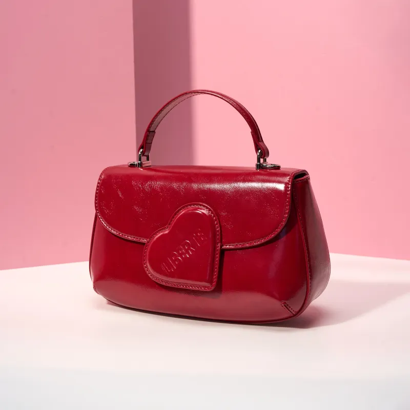 ONE TIME Synthetic Leather Backpack Regular Women's Vintage Red-2