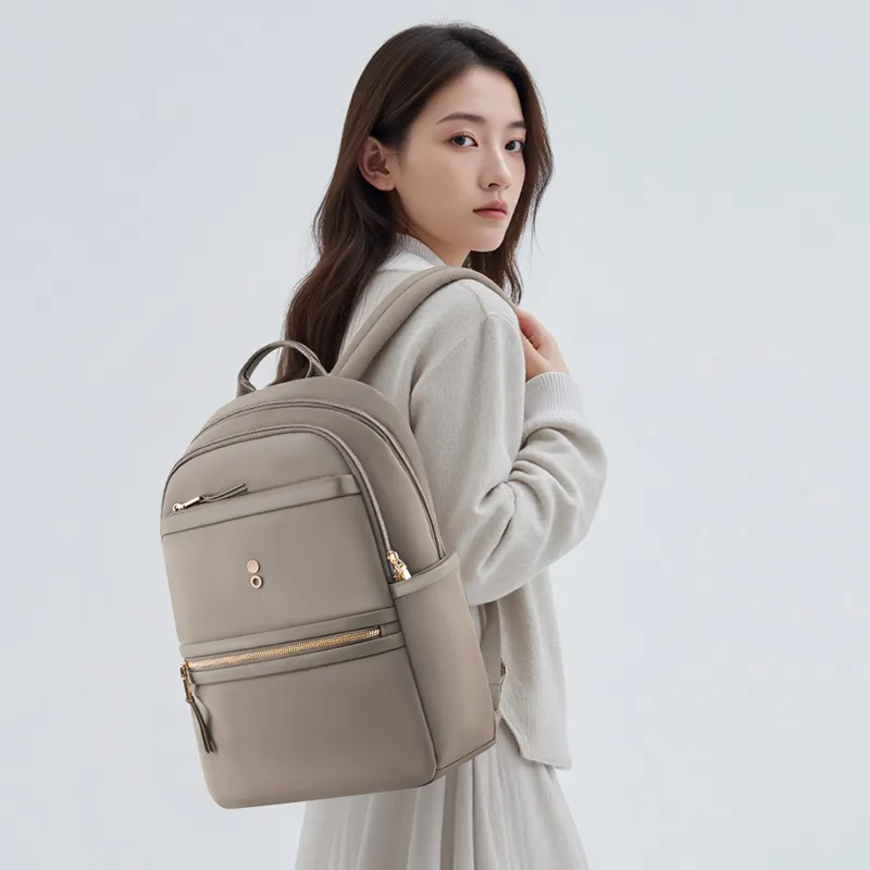 ECHOLAC Fabric Backpack Women's Mica Gray/Starlight Black-2
