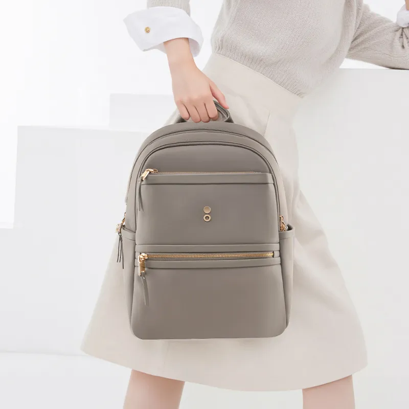 ECHOLAC Fabric Backpack Women's Mica Gray/Starlight Black-3