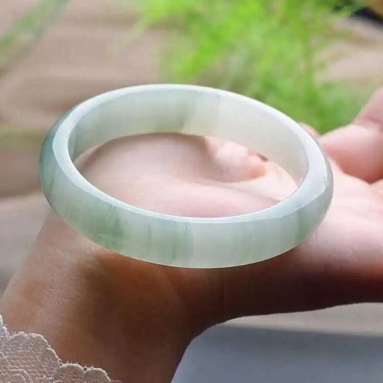 Seven Little Craftsmen Chalcedony Jade Bangles Women's-5