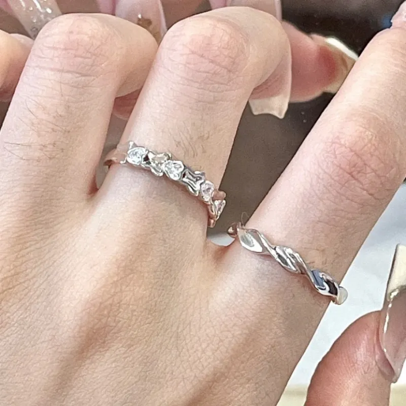 Seven Little Craftsmen 925 Sterling Silver Rings Unisex-4