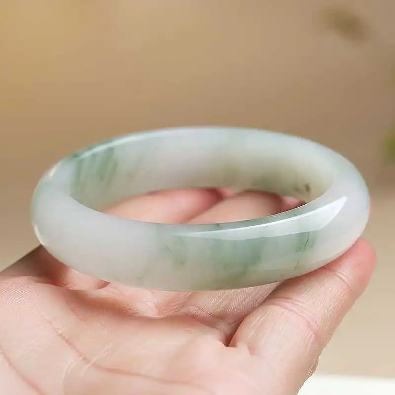 Seven Little Craftsmen Chalcedony Jade Bangles Women's-4