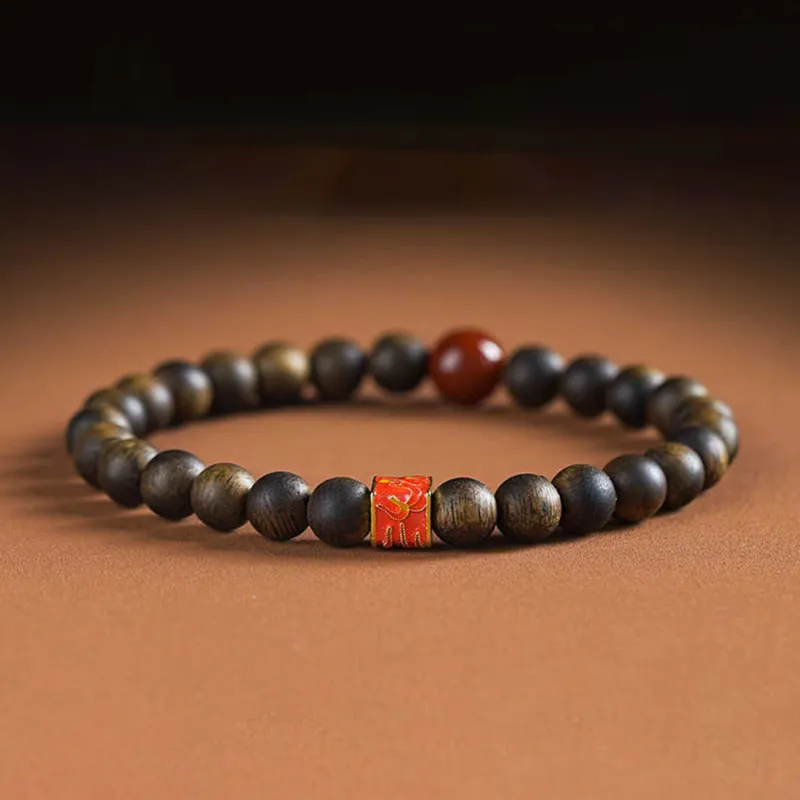 Seven Little Craftsmen Agarwood Bracelets Unisex-3