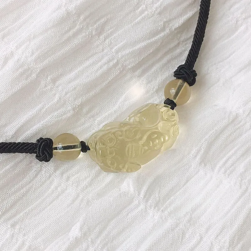 Seven Little Craftsmen Crystal Jade Necklaces Unisex-4
