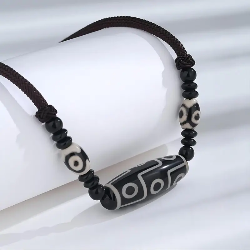 Seven Little Craftsmen Agate Jade Necklaces Unisex-1
