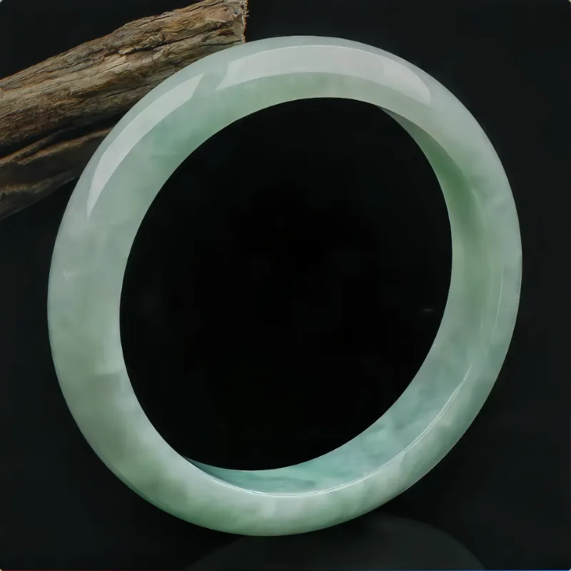 Seven Little Craftsmen Bean Type Jadeite Bangles Women's-2