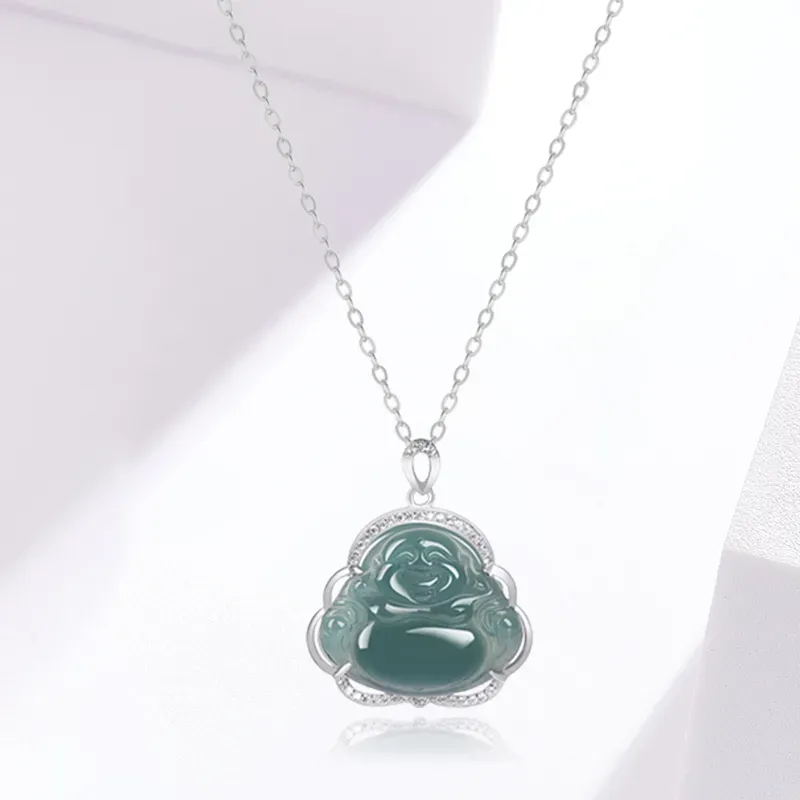 Seven Little Craftsmen Glutinous Jade Jadeite Necklaces Women's-3