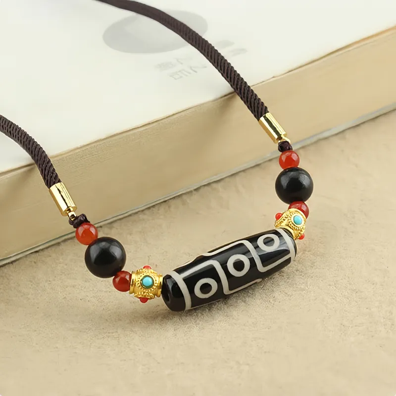 Seven Little Craftsmen Agate Jade Necklaces Unisex-5