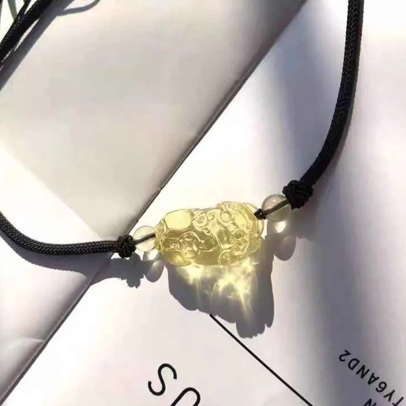 Seven Little Craftsmen Crystal Jade Necklaces Unisex-1
