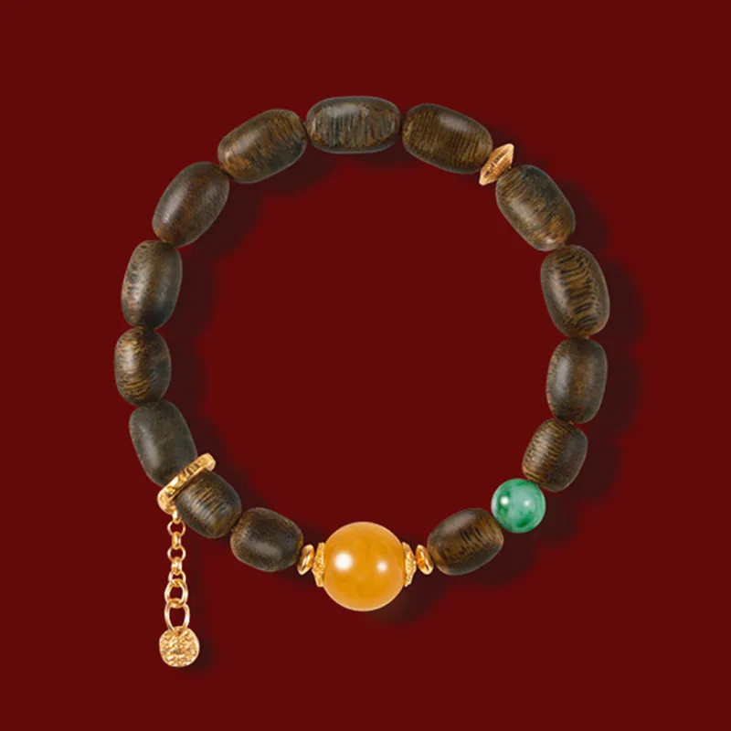 Seven Little Craftsmen Agarwood Bracelets Unisex-2