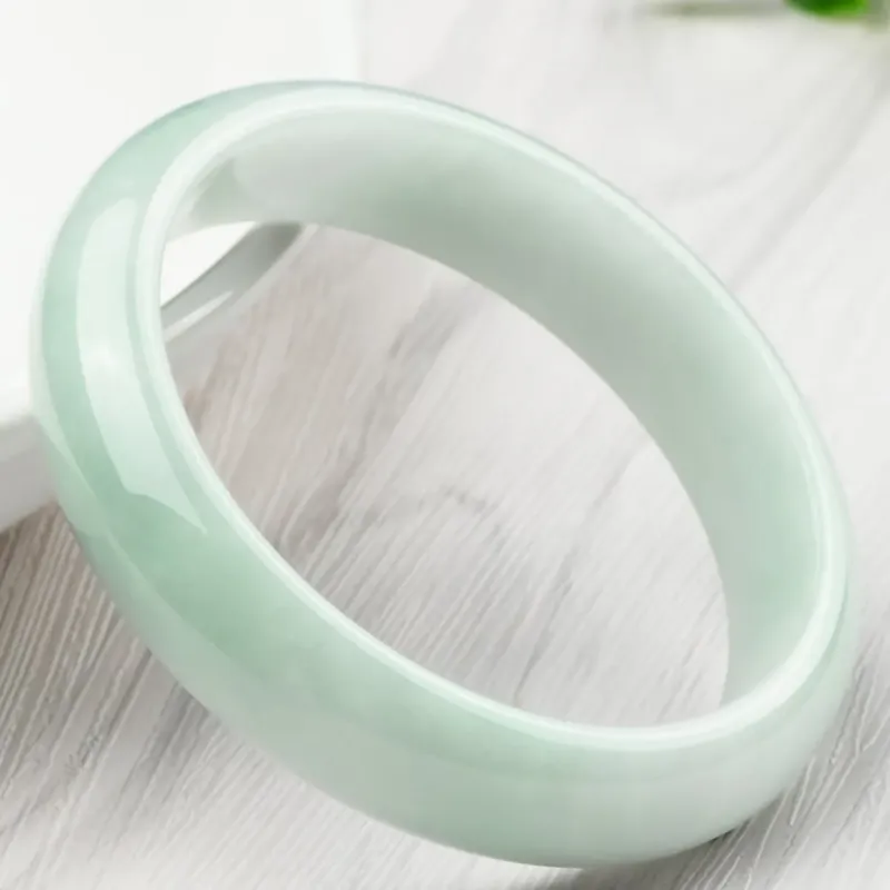 Seven Little Craftsmen Bean Type Jadeite Bangles Women's-2