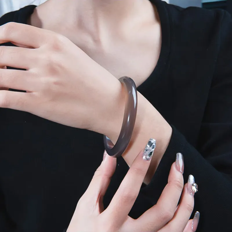 Seven Little Craftsmen Chalcedony Bangles Women's-1
