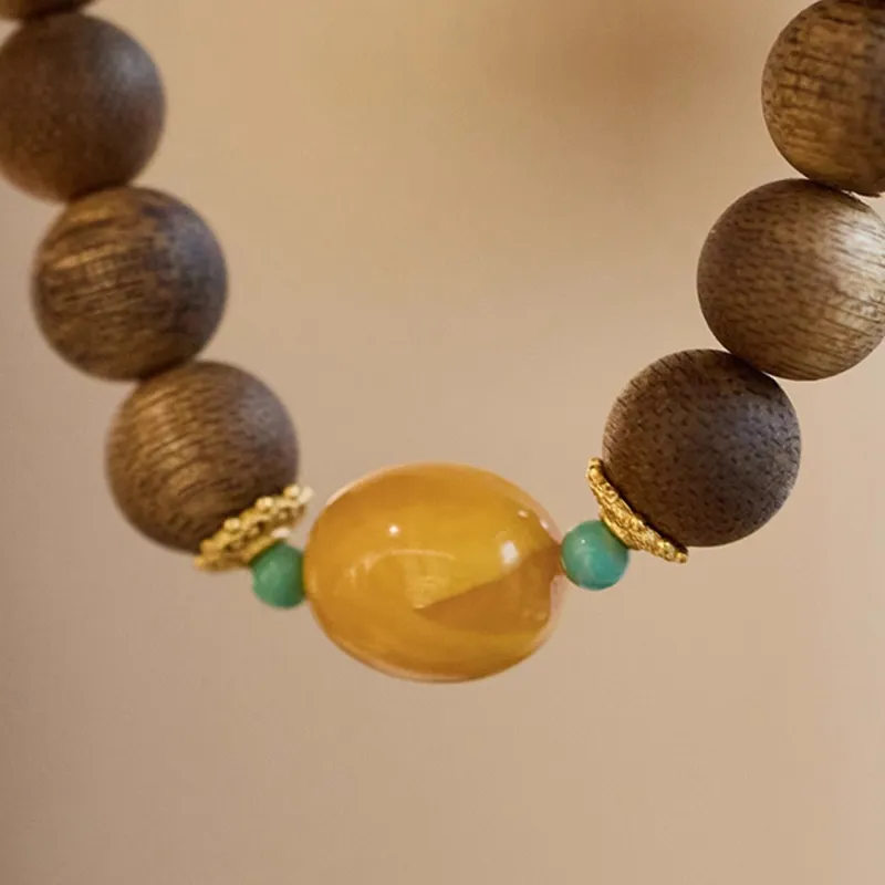 Seven Little Craftsmen Agarwood Bracelets Unisex-4