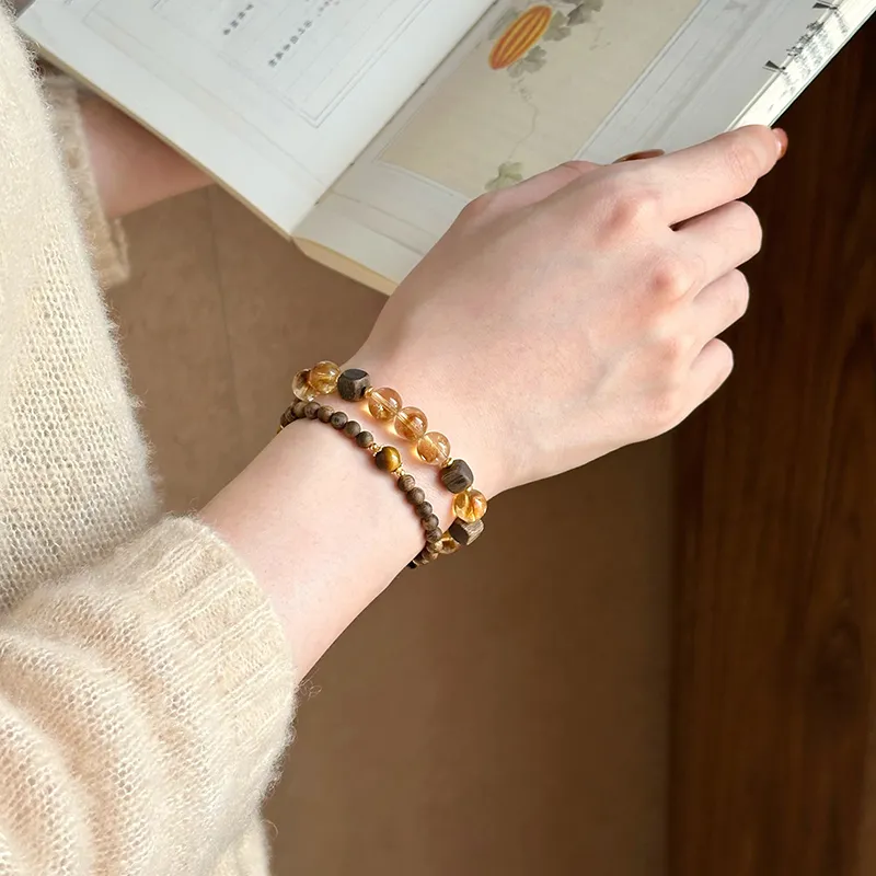 Seven Little Craftsmen Agarwood Bracelets Unisex-2
