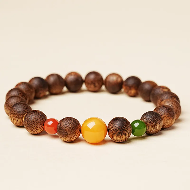 Seven Little Craftsmen Agarwood Bracelets Unisex-4