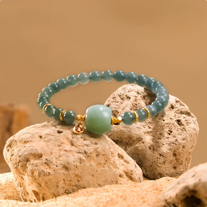Seven Little Craftsmen Glutinous Jade Jadeite Bracelets Unisex-1