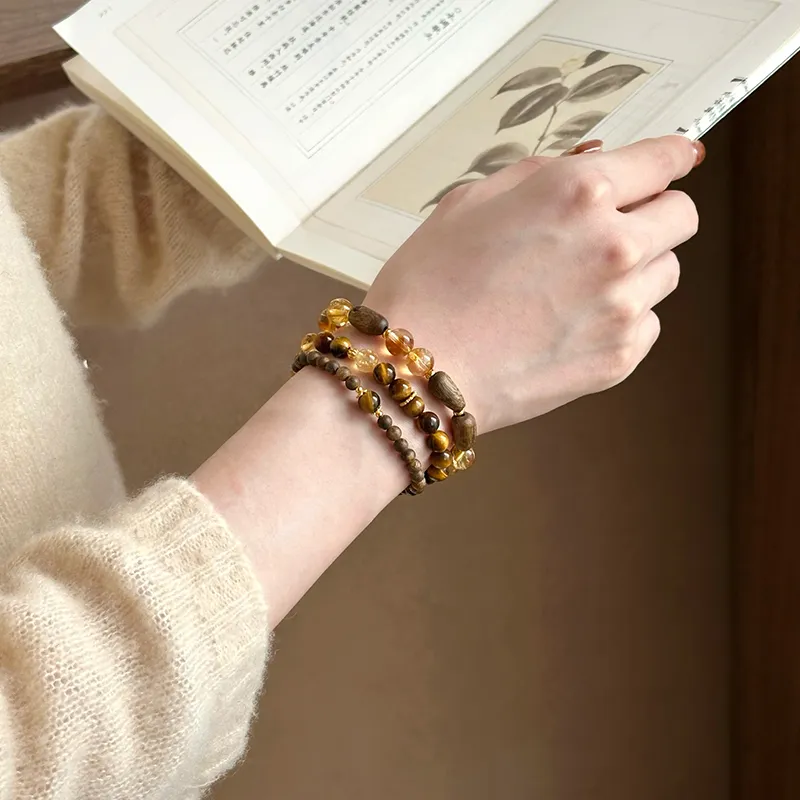 Seven Little Craftsmen Agarwood Bracelets Unisex-5