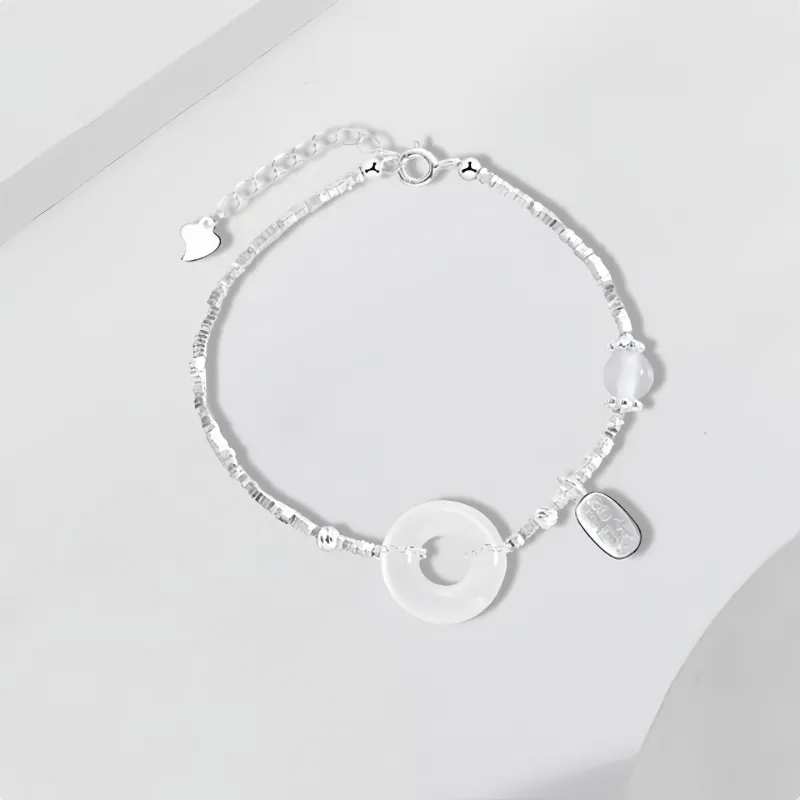 Seven Little Craftsmen Chalcedony Jade Bracelets Women's-1