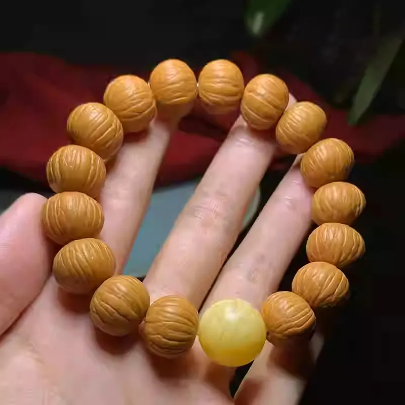 Seven Little Craftsmen Monkey Head Walnut Bracelets Unisex-1
