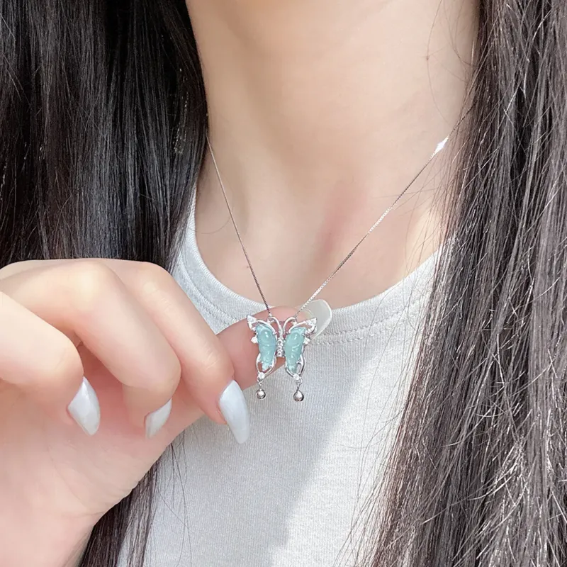 Seven Little Craftsmen Glutinous Jade Jadeite Necklaces Women's-3