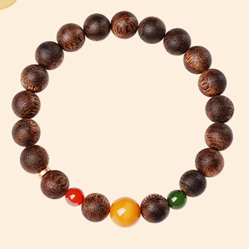 Seven Little Craftsmen Agarwood Bracelets Unisex-2