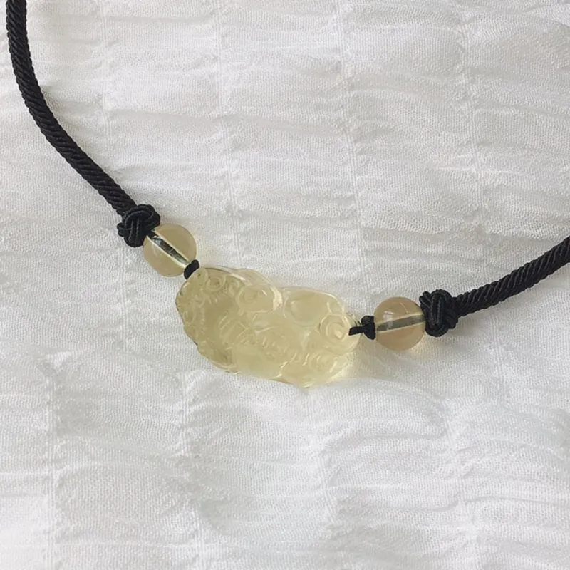 Seven Little Craftsmen Crystal Jade Necklaces Unisex-3