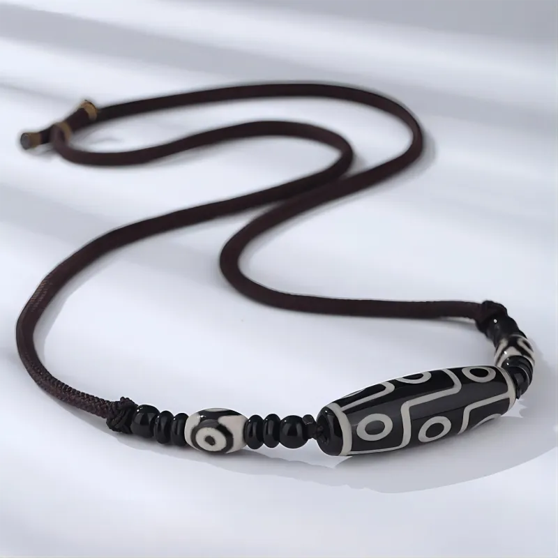 Seven Little Craftsmen Agate Jade Necklaces Unisex-2