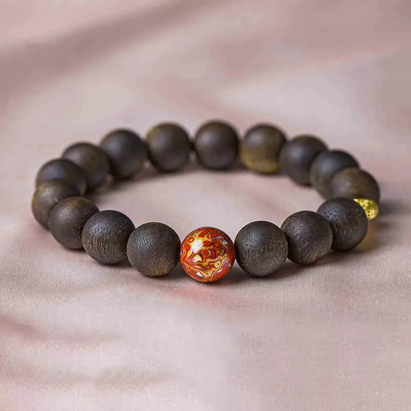 Seven Little Craftsmen Agarwood Bracelets Unisex-1