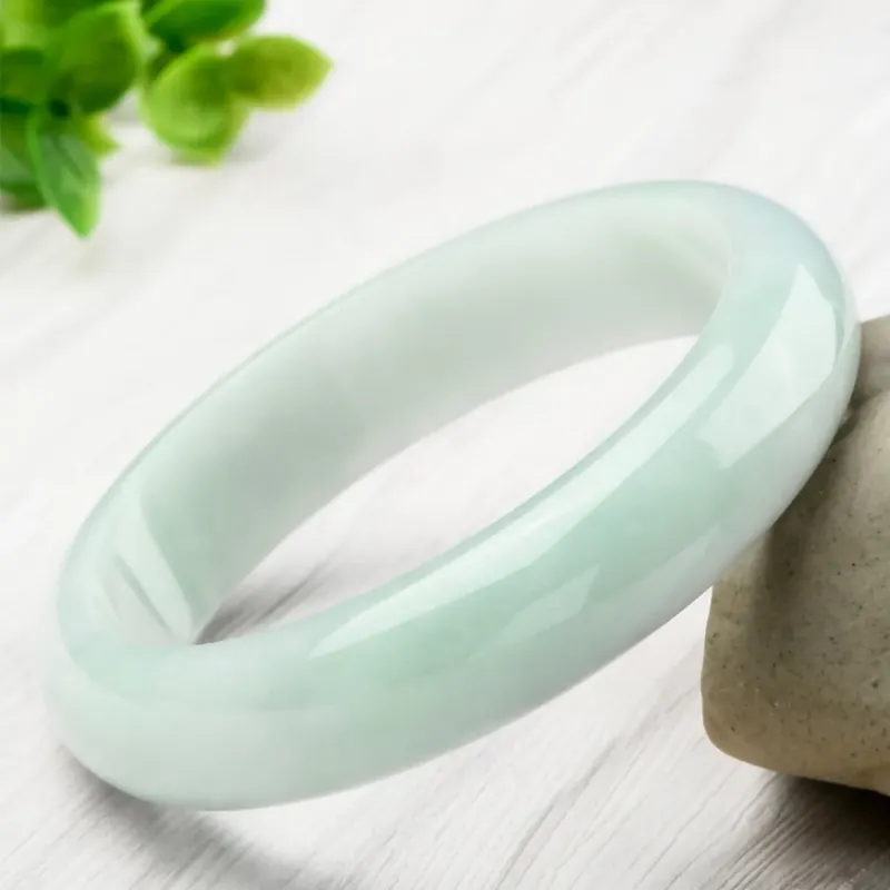 Seven Little Craftsmen Bean Type Jadeite Bangles Women's-3