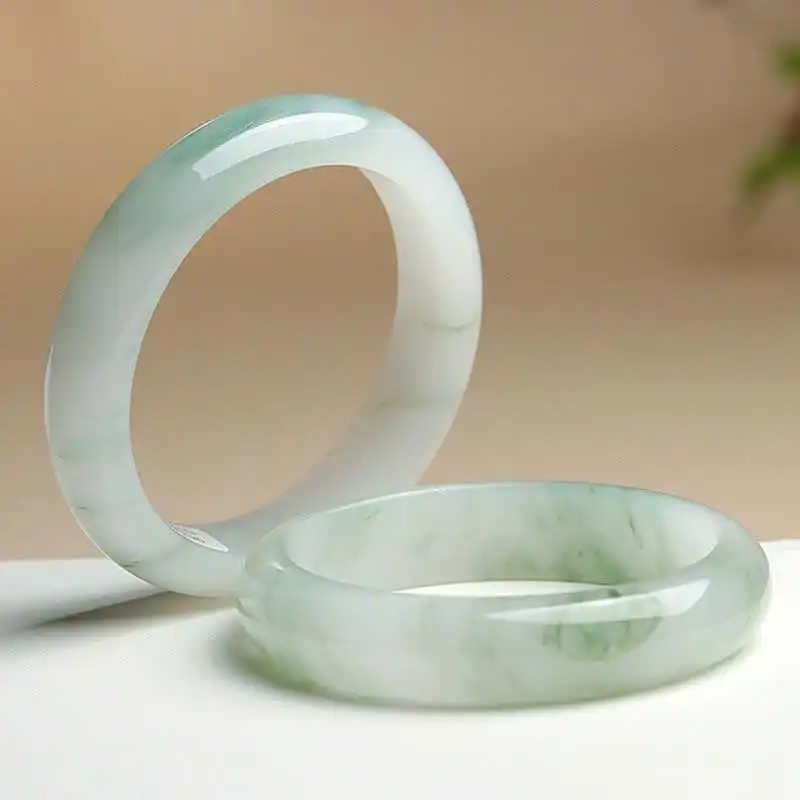 Seven Little Craftsmen Chalcedony Jade Bangles Women's-3