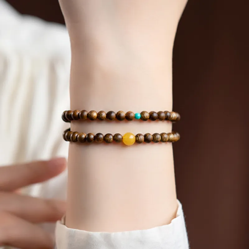 Seven Little Craftsmen Sandalwood Bracelets Unisex-3
