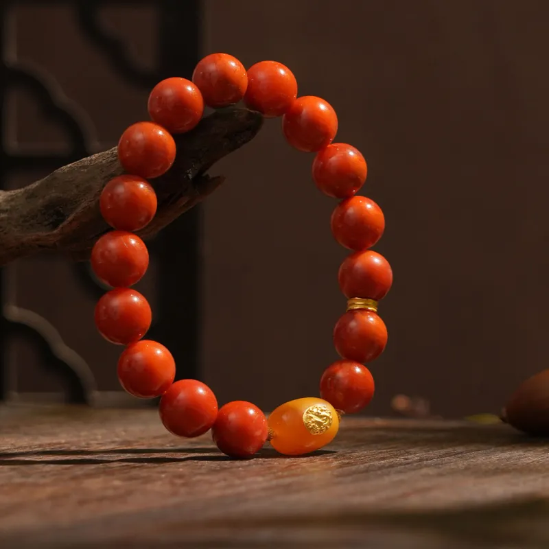 Seven Little Craftsmen Southern Red Agate Bracelets Unisex-3