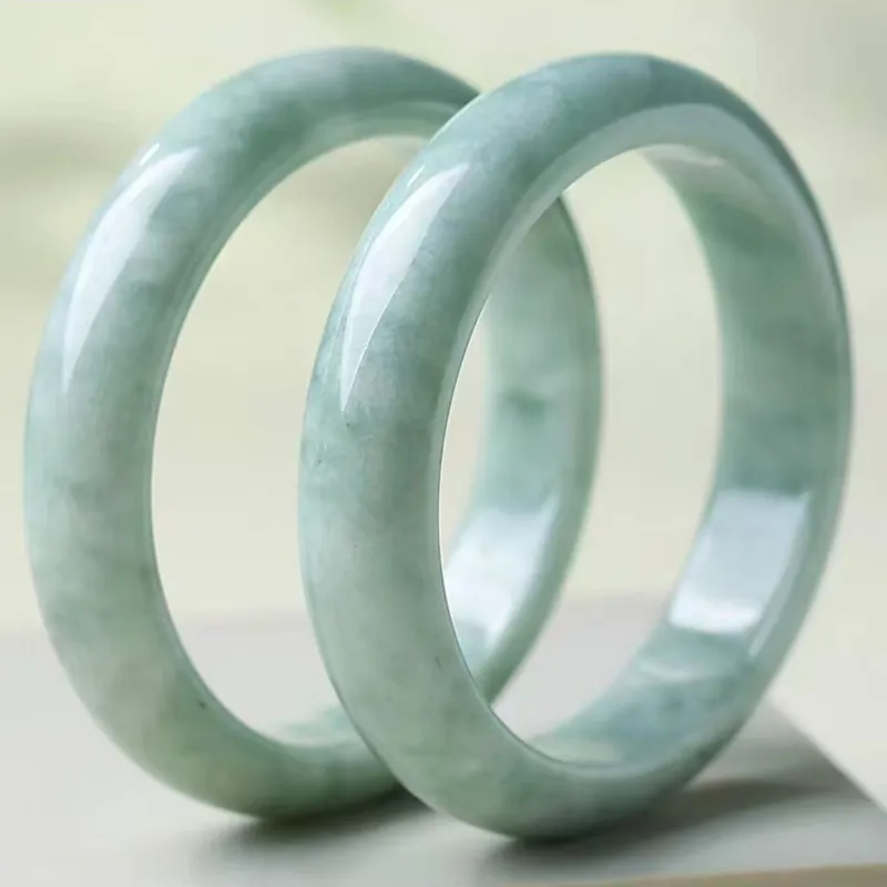 Seven Little Craftsmen Glutinous Jade Jadeite Bangles Women's-2
