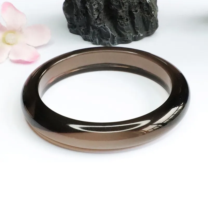 Seven Little Craftsmen Obsidian Bangles Women's-2