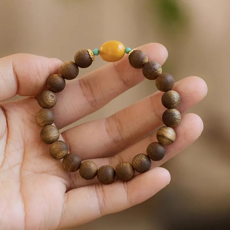 Seven Little Craftsmen Agarwood Bracelets Unisex-2