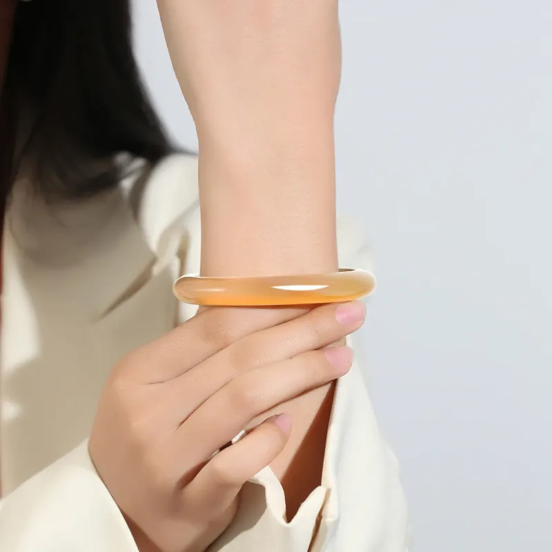 Seven Little Craftsmen Chalcedony Bangles Women's-1