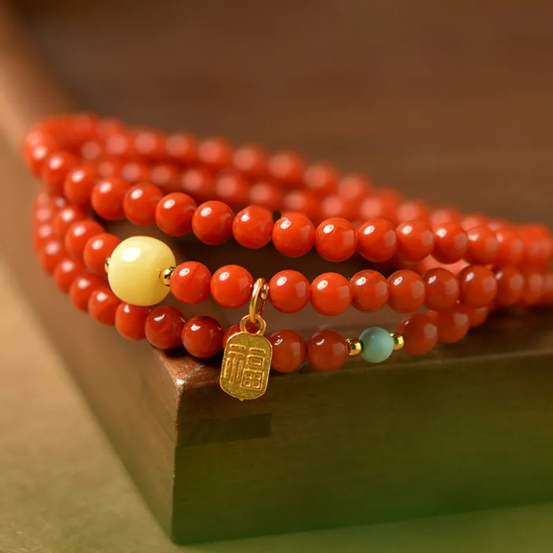 Seven Little Craftsmen Southern Red Agate Bracelets Unisex-4