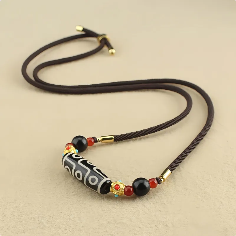 Seven Little Craftsmen Agate Jade Necklaces Unisex-6