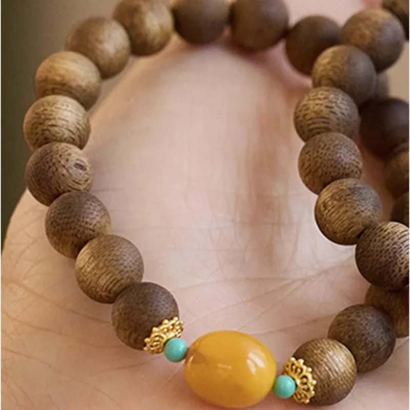 Seven Little Craftsmen Agarwood Bracelets Unisex-3