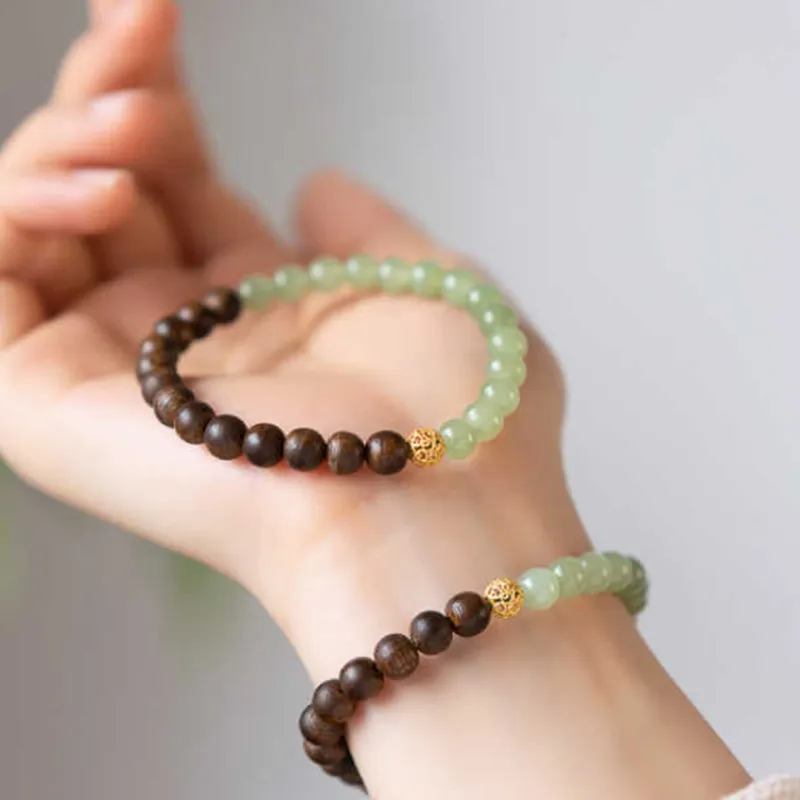 Seven Little Craftsmen Agarwood Bracelets Unisex-2