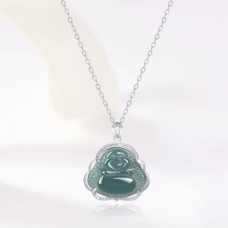Seven Little Craftsmen Glutinous Jade Jadeite Necklaces Women's-2