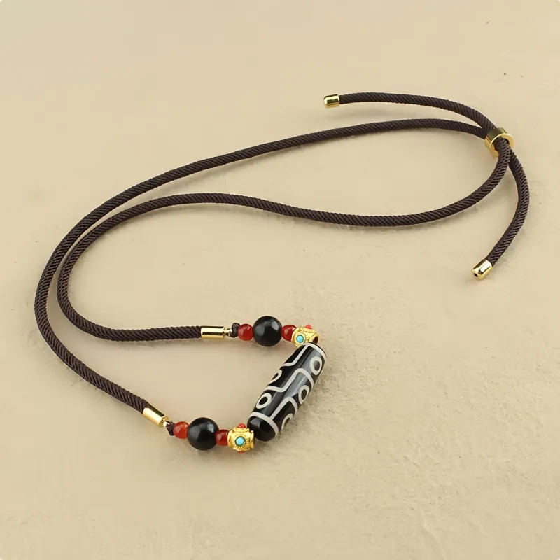 Seven Little Craftsmen Agate Jade Necklaces Unisex-4